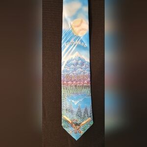 Colorado Rockies Ralph Marlin Scenic Tie 1991